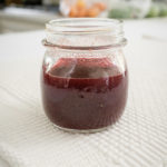 red food coloring in a jar