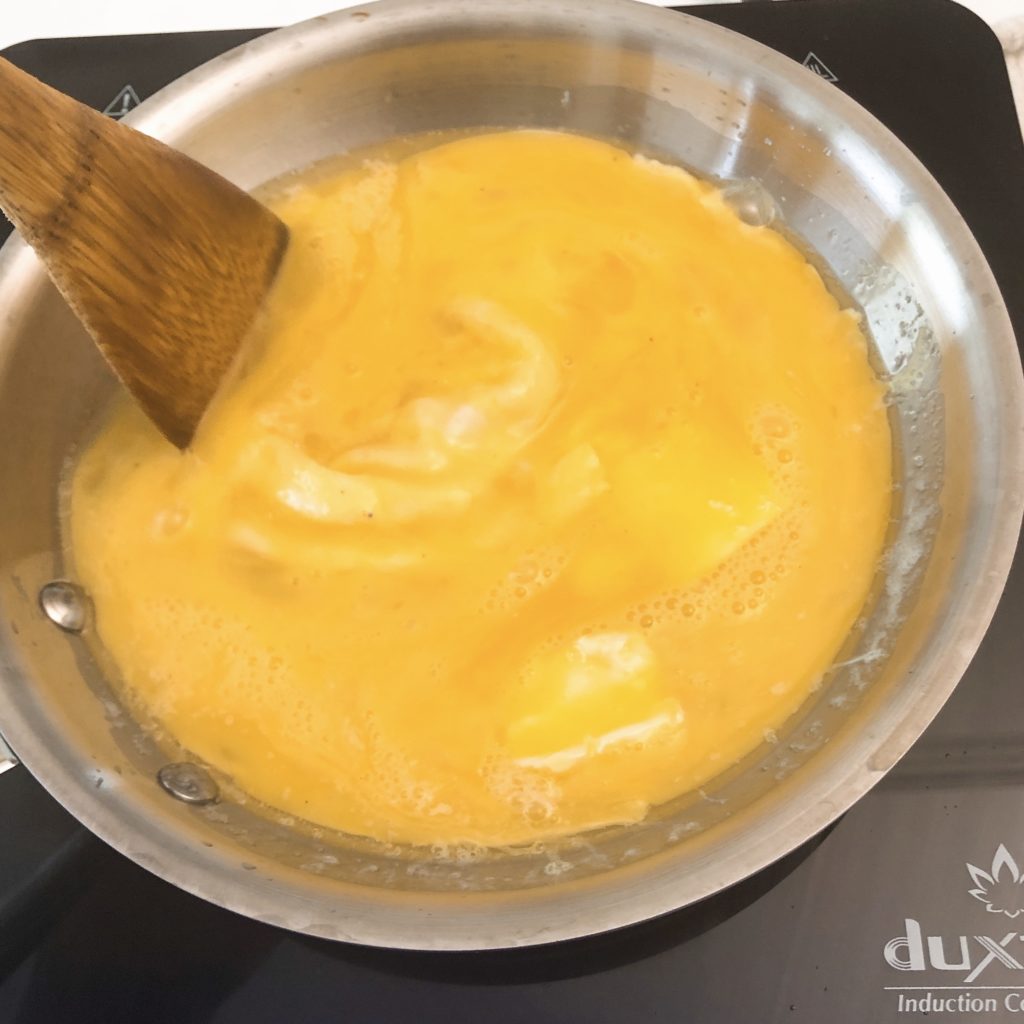 eggs in a pan 