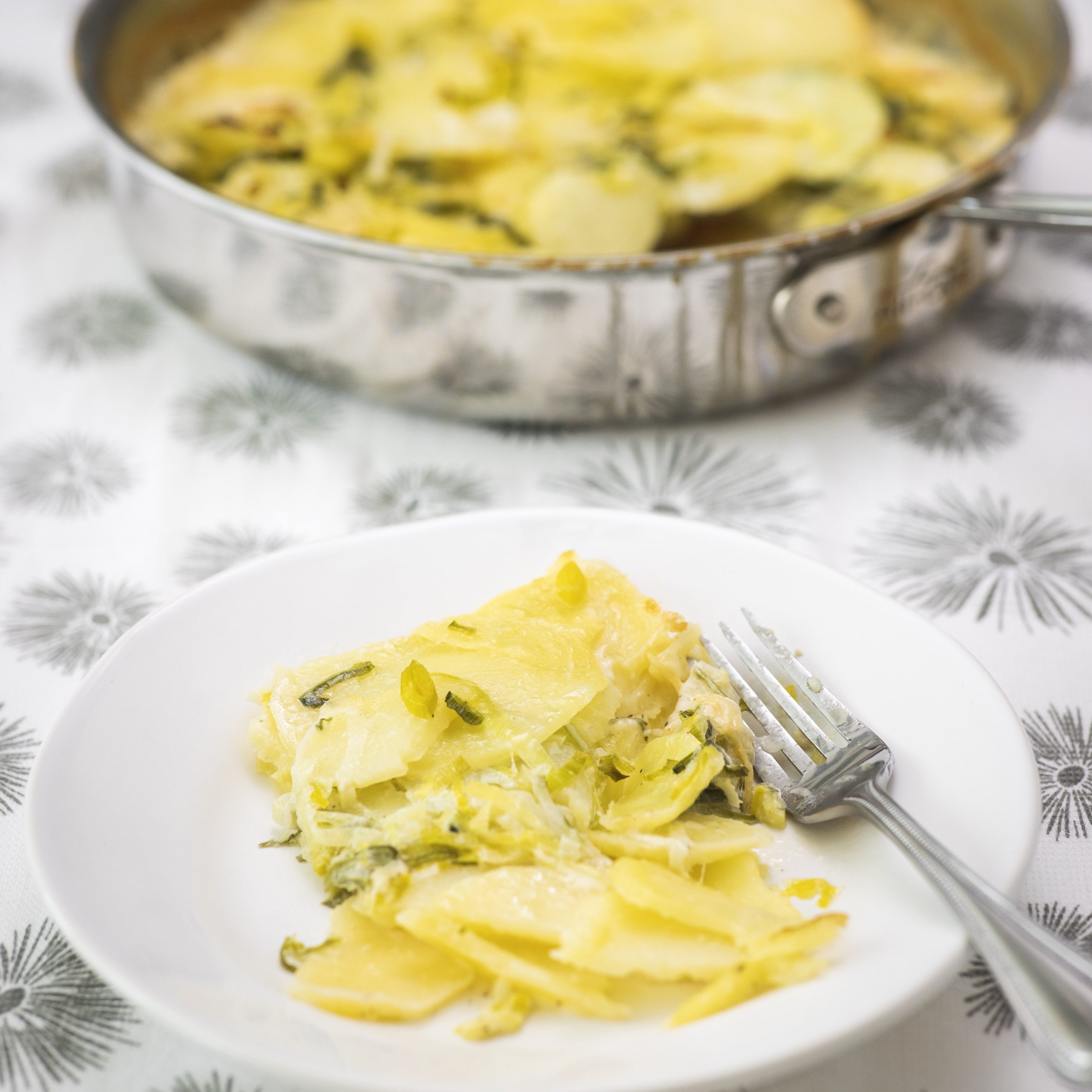 How to make a gratin dauphinois with leeks Blue Fufu