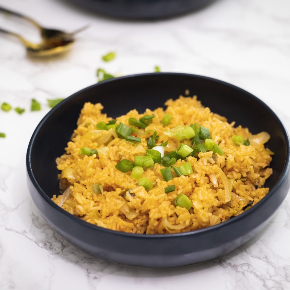 Spicy rice with lemongrass recipe