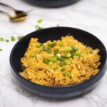 spicy rice with lemongrass in a bowl