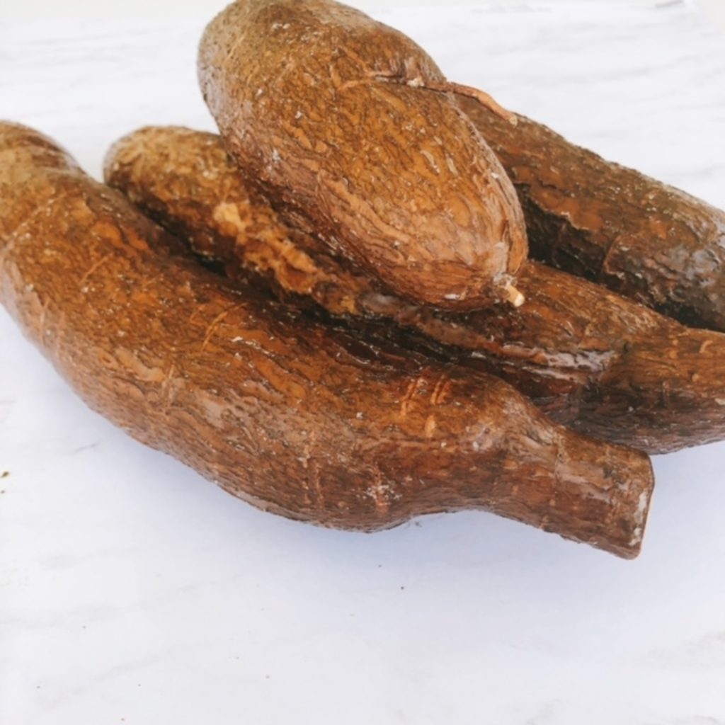 Crispy yuca fries or cassava