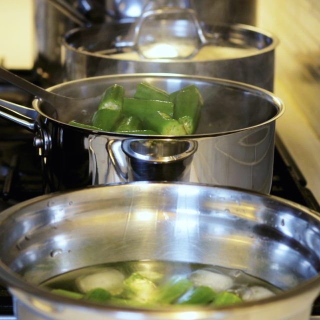 Poached fish with okra recipe Blue Fufu