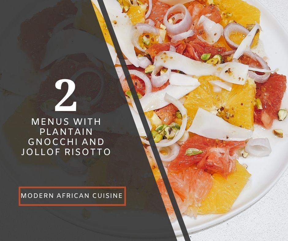 CITRUS SALAD ON WHITE PLATE