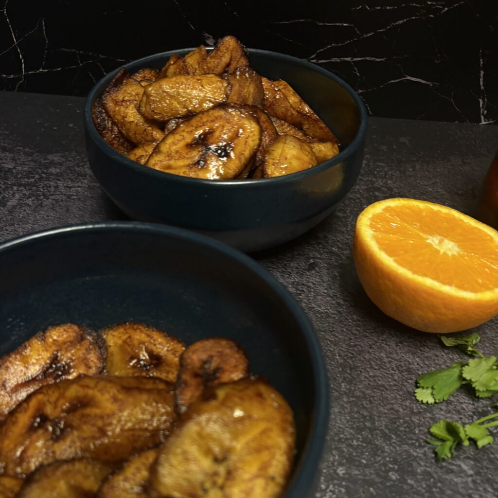 bananes plantains à l'huile pimentée